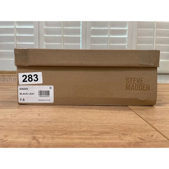 Steve Madden Kinzie Stiletto Western Tall Dress Boot Black Leather Size 7.5 NIB - Picture 15 of 16